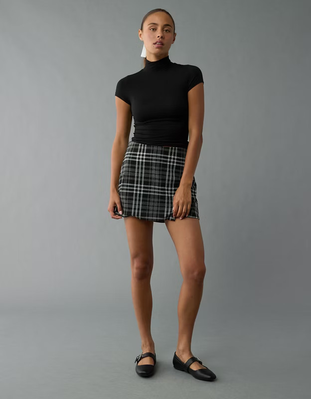AE It Knit Plaid Skort | American Eagle Outfitters (US & CA)