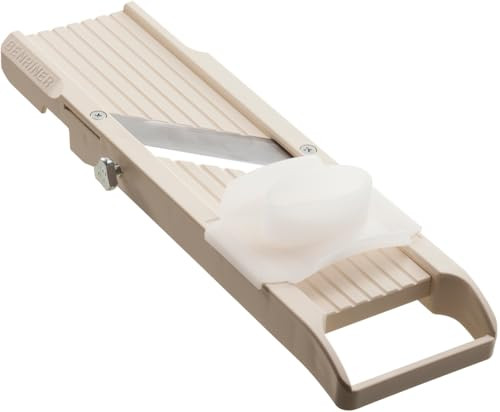 Benriner Japanese mandoline slicer with four blades