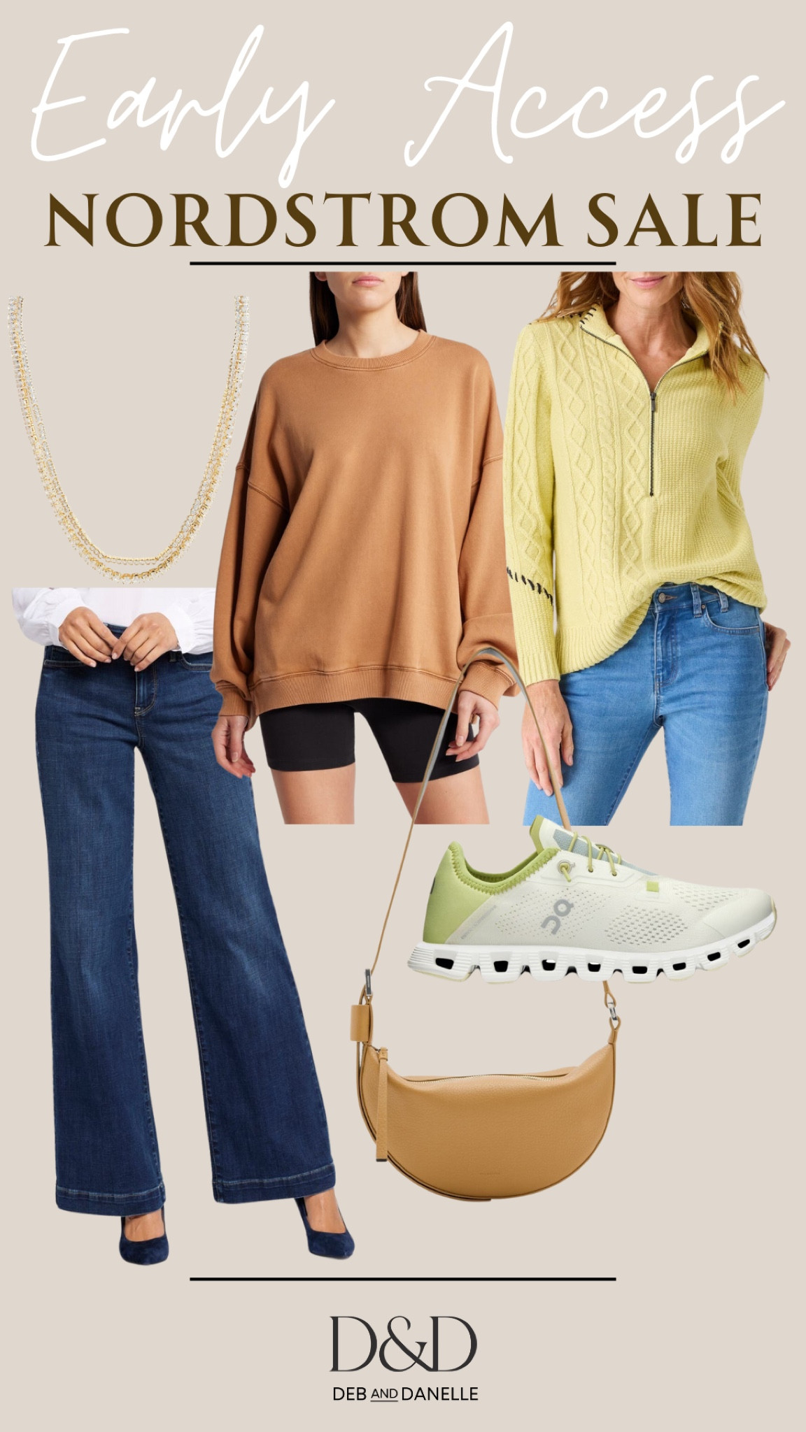 Early Access has begun for the Nordstrom Anniversary Sale! The full sale begins July 15th. 

Cloud 5 Coast Sneaker | Teresa Wide Leg Jeans | Free People Sweatshirt | Nic + Zoe Sweater | Double Strand Tennis Necklace | Half Moon Crossbody 

#LTKSummerSales #LTKMidsize #LTKSaleAlert