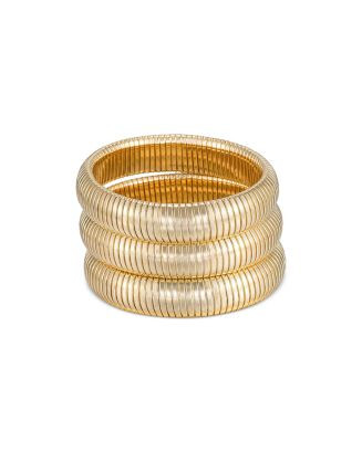 Golden Hour Stretch Bracelets in 18K Gold Plated or Rhodium Plated, Set of 3 | Bloomingdale's (US)