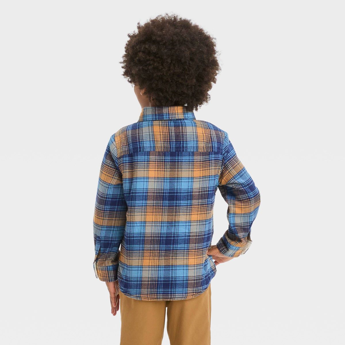 Toddler Boys' Faux Shearling Button-Up Shacket - Cat & Jack™ Navy Blue | Target