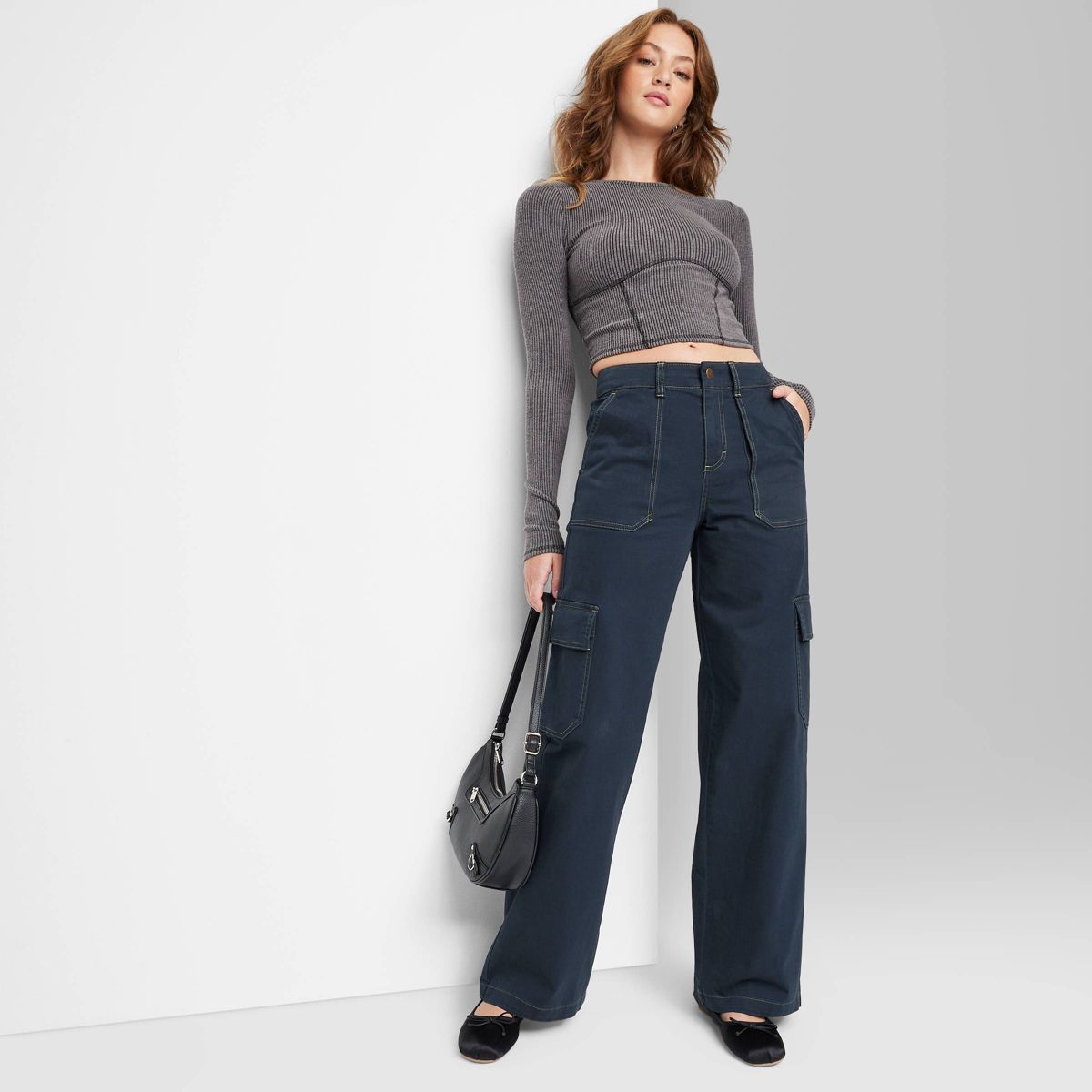 Women's High-Rise Straight Leg Cargo Pants - Wild Fable™ | Target