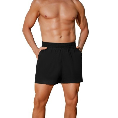 Pinspark Men's Workout Shorts 5" Lightweight Running Shorts Quick Dry Athletic Gym Shorts with Zip Pocket Towel Loop Black M | Target