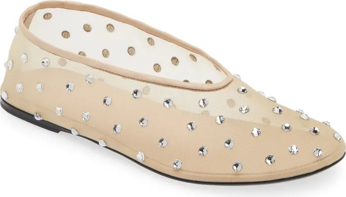 Khaite The Marcy Crystal Flat (Women) | Nordstrom | Nordstrom