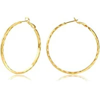 2mm Thin Sterling Silver Big Hoop Earrings for Women Gold Hoop Earrings Hypoallergenic S925 Post Lar | Walmart (US)