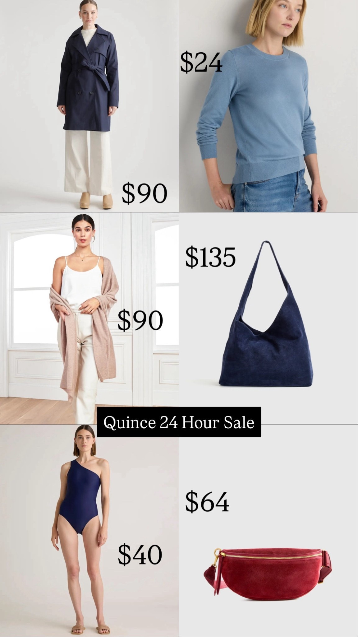 24 hour deals from @onequince! Cashmere, Italian suede, and more! 

#LTKSaleAlert