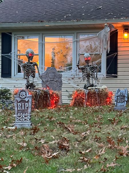 Outdoor Halloween decorations #skeletons 

#LTKHalloween