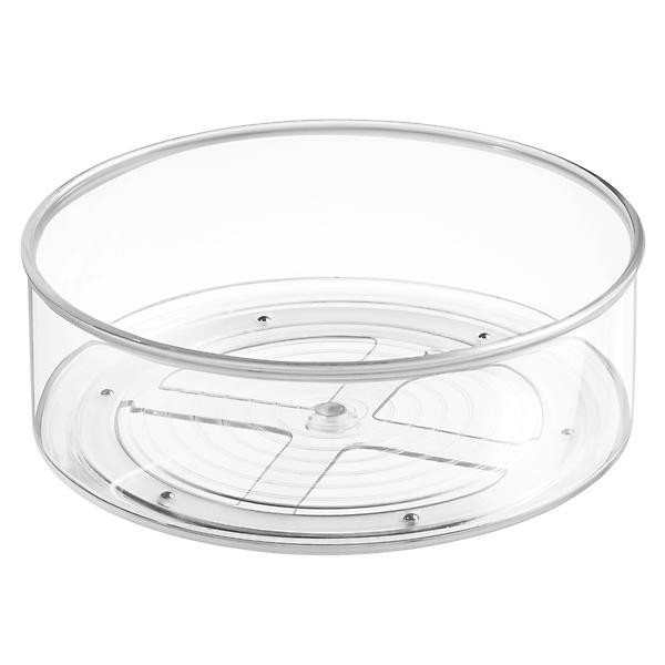 iDESIGN Linus Deep Turntable Clear | The Container Store