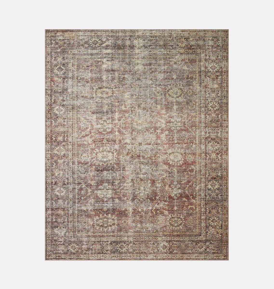 Georgie GER-06 Bordeaux / Antique Area Rug | Amber Interiors