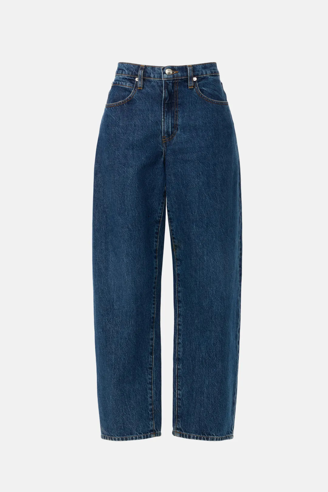 FRAME Low Slung Barrel Jeans | Rent the Runway