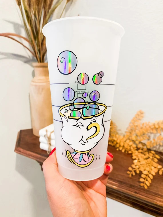 Beauty and the beast Cup  Belle cup  chip cup  Chip from | Etsy | Etsy (US)