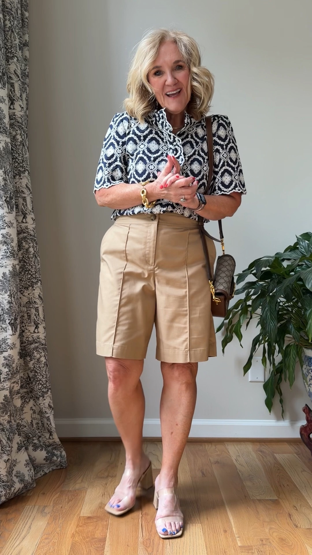 Tap the bell 🔔 and the heart ❤️ to make sure you never miss restocks, sales and new finds!
Linen blouse size medium 
Shorts size 8 petite I’m linking a second pair as mine are almost sold out
Monogrammed tote would make a great Mother’s Day and graduation gift
20% off bracelets code NANETTE20
Black poplin eyelet hem blouse size medium petite
White blouse size medium
Navy eyelet blouse size 10
Graphic tee linking similar, this one is a medium
 

#LTKPetite #LTKSaleAlert #LTKSeasonal #LTKOver40