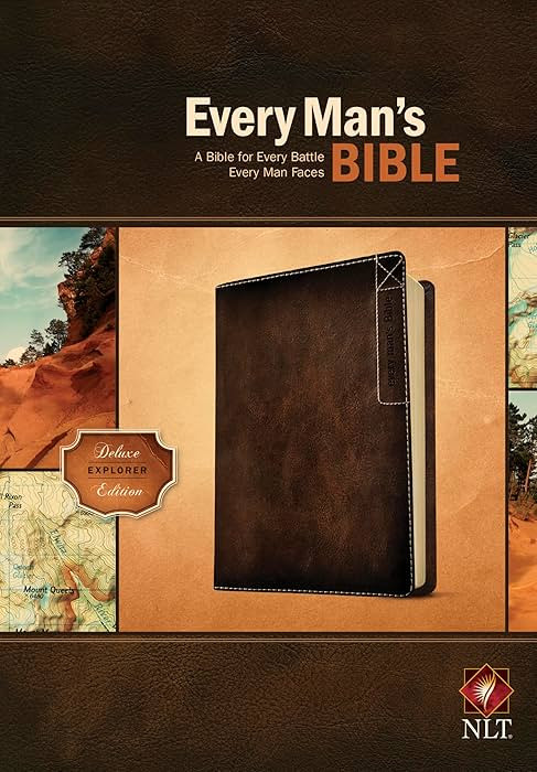 Every Man's Bible: New Living Translation Deluxe Explorer Edition, Study Bible for Men, LeatherLi... | Amazon (US)