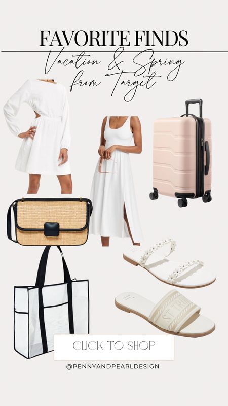 My favorite finds from Target for your Spring Break or April vacation… or just getting ready for Spring! The $10 mesh beach bag is an absolute GEM and I love that it now comes in white.

Shop the look and follow @pennyandpearldesign for more favorite finds ✨



#LTKSpringSale #LTKSeasonal #LTKfindsunder50