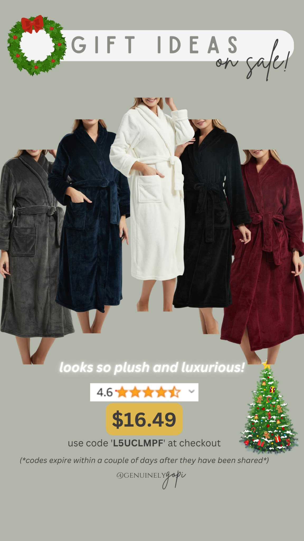 gift guide, gift ideas, plush robe, affordable gift ideas, cozy gifts

#LTKsalealert #LTKstyletip #LTKfindsunder50