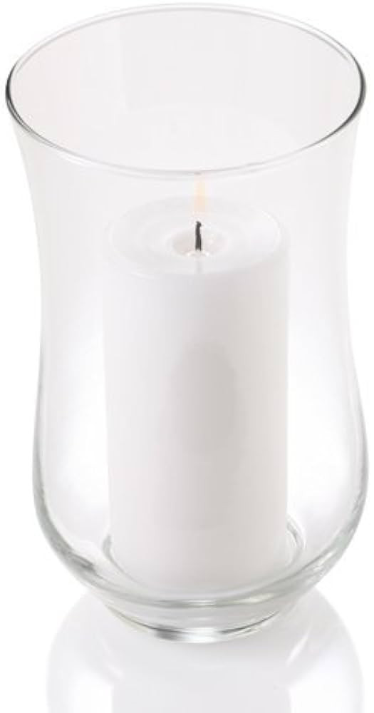 Eastland Set of 4 Glass Adena Hurricane Vases 9.0" | Amazon (US)