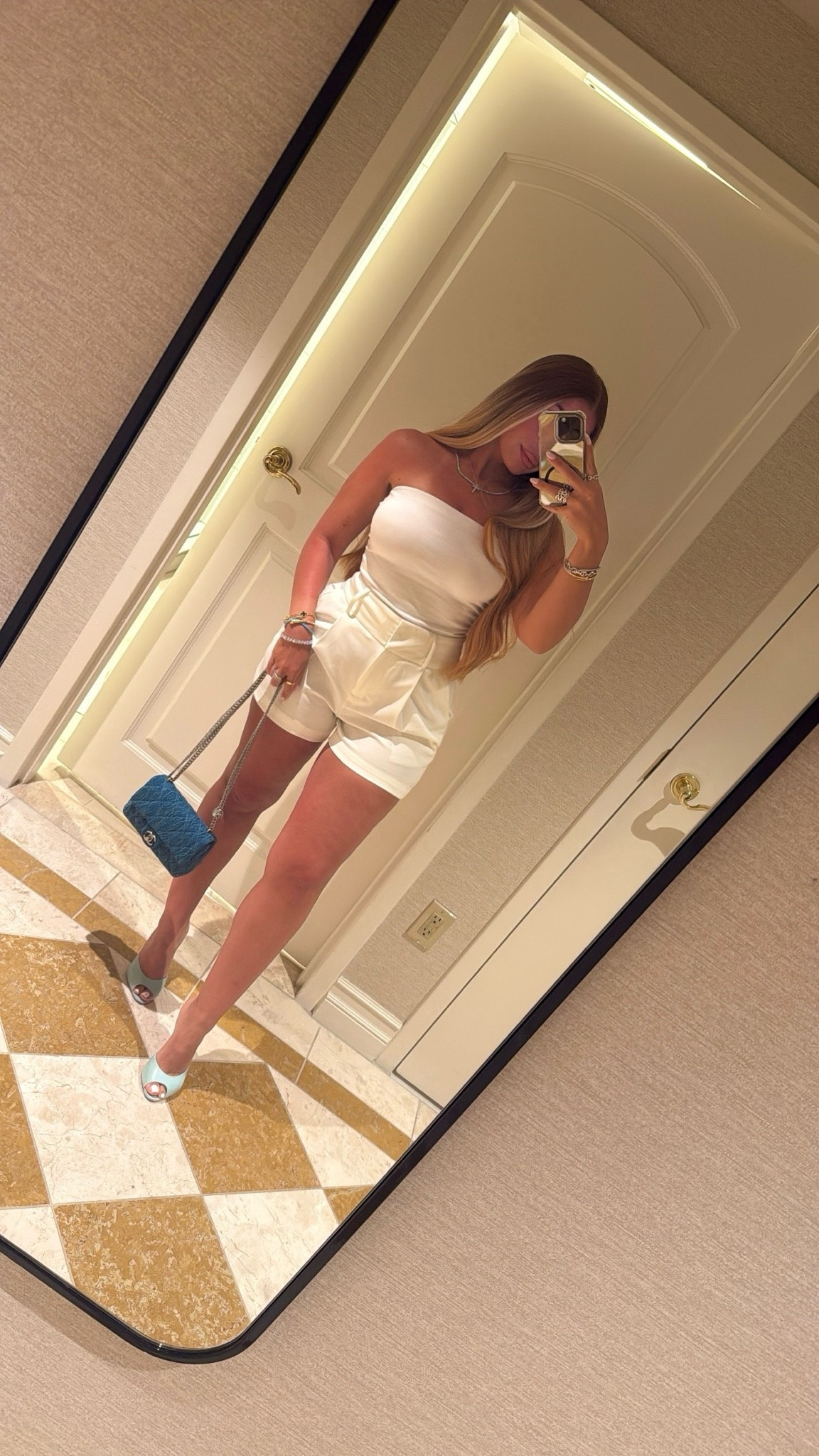 VEGAS OOTD - All white dinner look 🤍

#LTKootd #LTKgrwm #LTKTravel