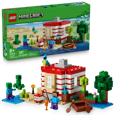 LEGO Minecraft The TNT Jungle House Kids Toy for Pretend Play - Collectible Minecraft Toy - Building Set for Boys and Girls 8+ - Gift Idea for Birthdays and Video Game Fans - 21275 | Walmart (US)