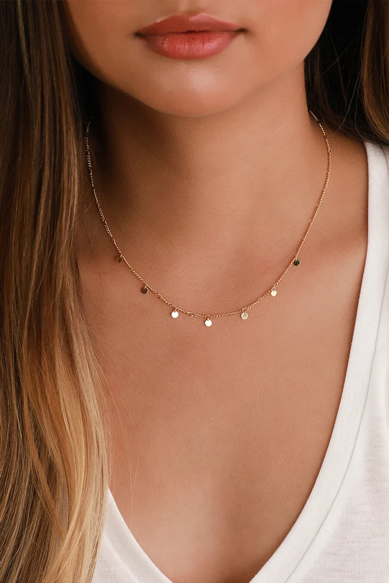 In the Details Gold Coin Necklace | Lulus