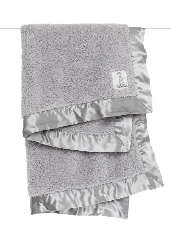 Little Giraffe - Chenille - Baby Blanket - Silver | Safari LTD