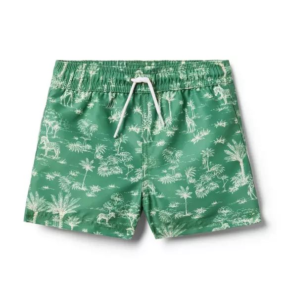 Recycled Tropical Toile Swim Trunk | Janie and Jack