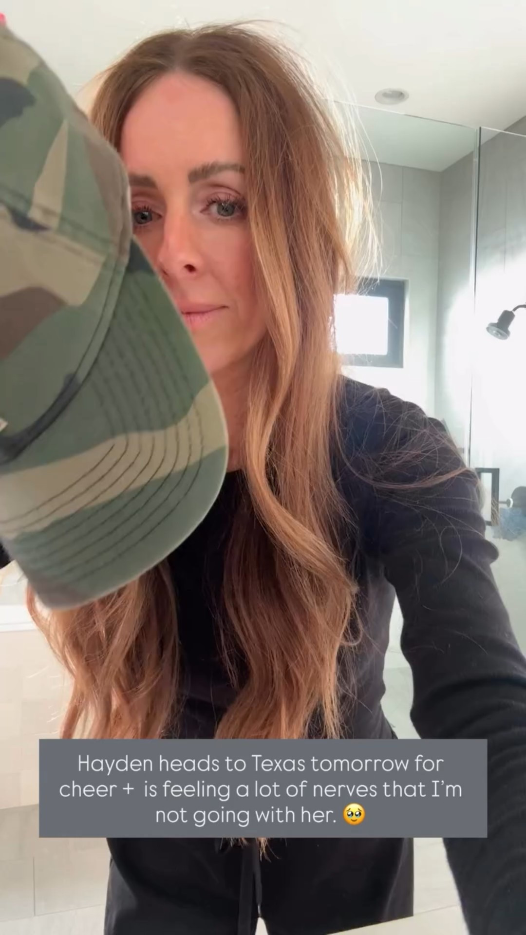 Hayden heads to Texas tomorrow for cheer +  is feeling a lot of nerves that I’m not going with her. 🥹