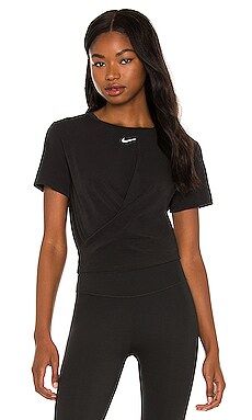 Nike One Luxe Twist Top in Black from Revolve.com | Revolve Clothing (Global)