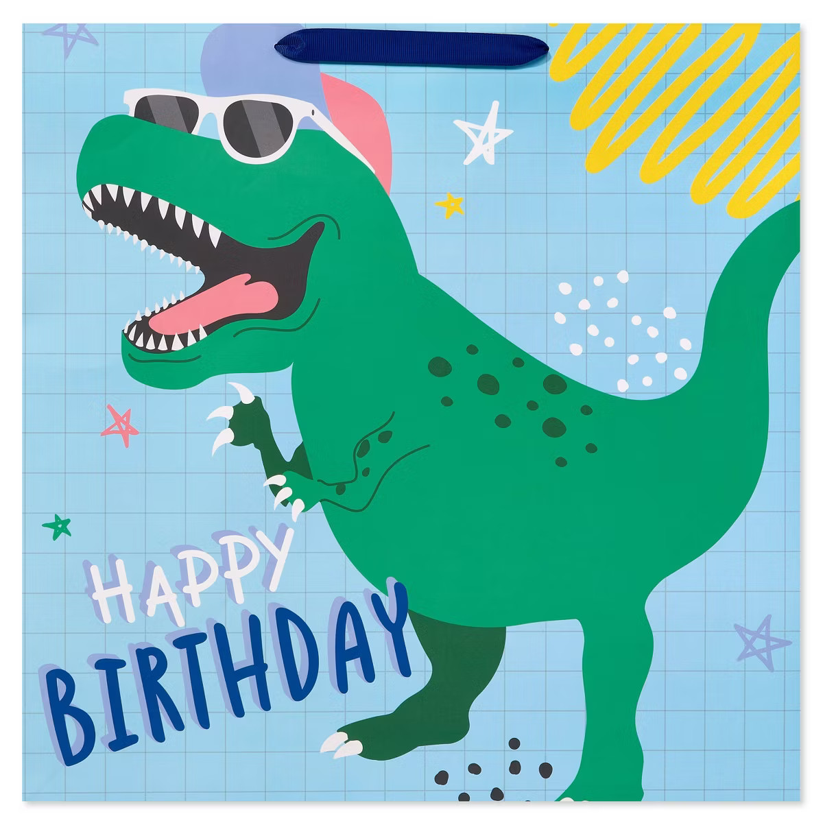 Retro Dino Kids' Square Gift Bag - Spritz™ | Target