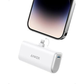 Anker Portable Charger with Built-in Lightning Connector, Portable Charger 5,000mAh MFi Certified 12 | Amazon (US)