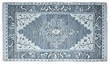 Timbergirl Kilim Blue Wool Handmade 5' x 8' Area Rug, | Amazon (US)