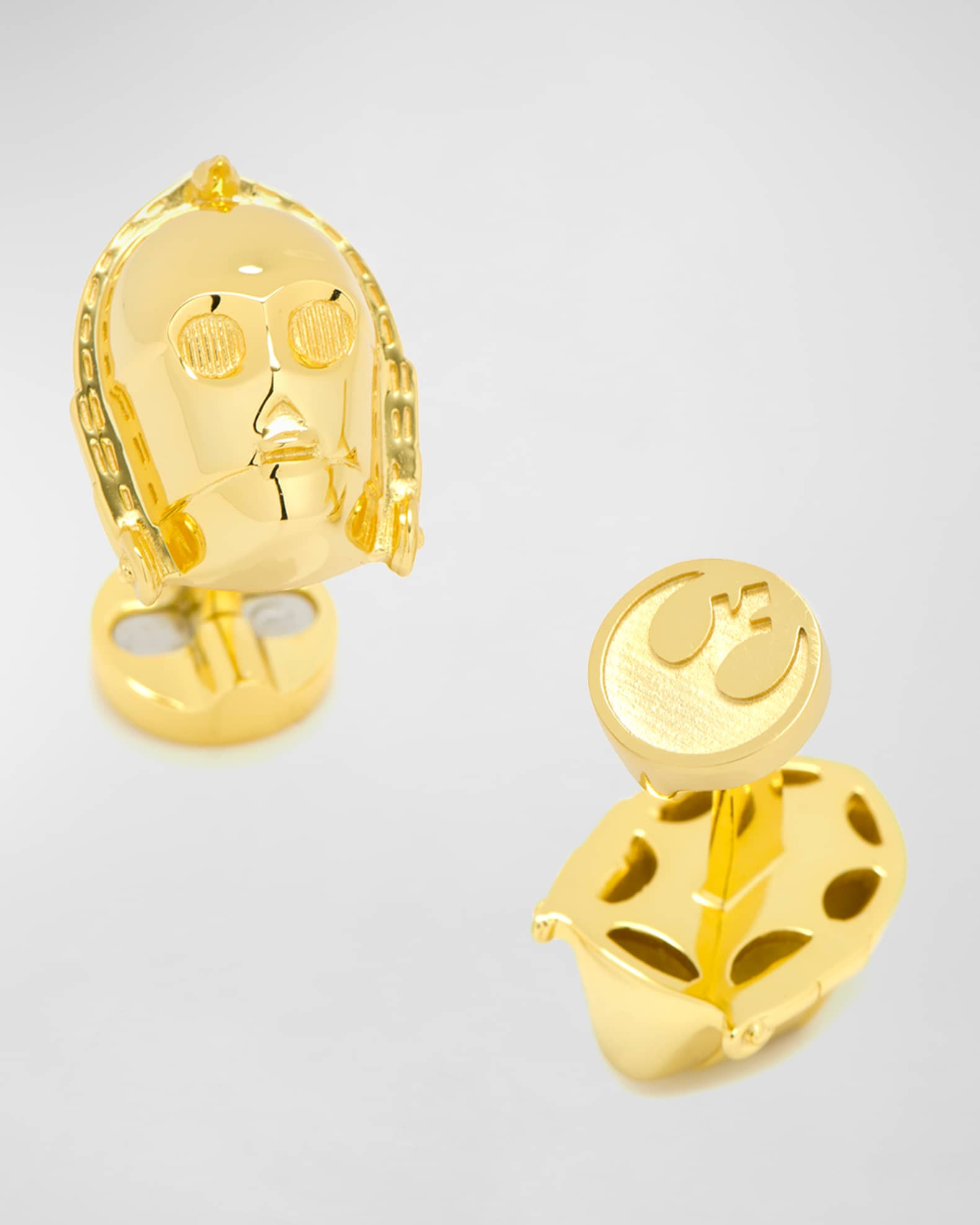 3D Star Wars C-3P0 Cuff Links | Neiman Marcus