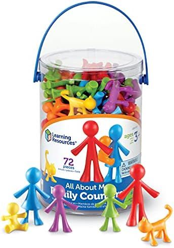 Learning Resources All About Me Family Counters, SEL, Assorted Colors and Shapes, Set of 72, Ages... | Amazon (US)