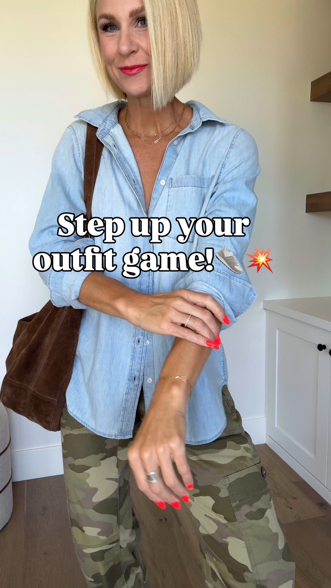 When in doubt → add fun sneakers.
These are my most-worn Adidas kicks that instantly make any outfit cooler (and yes, they’re mom-friendly 👟💁🏻‍♀️). Be sure and go 1/2 size down⬇️ from your normal shoe size! 
These Adidas are my secret weapon for making “simple” look intentional. 
Addt’l sizing details (everything fits tts unless noted below): 
Leopard T shirt fits big — go down 1-2 sizes, and it will still fit oversized 
Denim button down — I sized up to a large for a looser fit
Leopard jeans — I sized up to a 6 for a 
looser fit
Blue denim all fits tts
Size down in aviator nation hoodie — ON major SALE!
Last green tank fits small 


#LTKOver40 #LTKSaleAlert #LTKShoeCrush