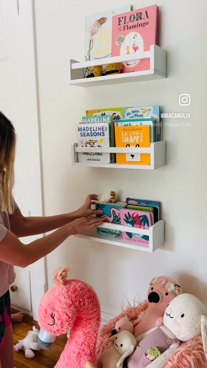 Loving these new shelves from Wayfair we got for Liv’s room! They were super easy to install, nice quality, and hold around 5-6 board books + small stuffed animals on each shelf. Liv loves them too! 

#LTKkids #LTKhome #LTKxNSale