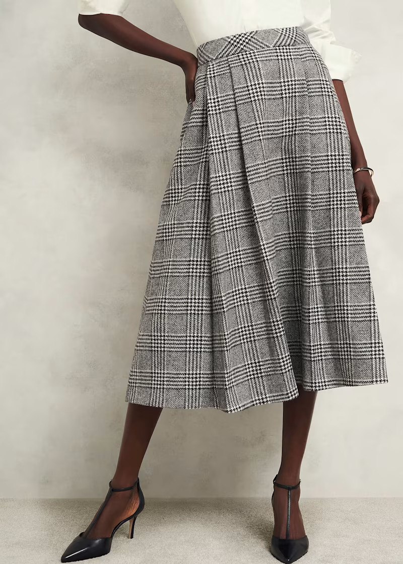 Brea Wool Full Skirt | Hobbs UK | | Hobbs