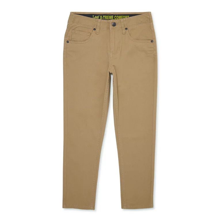 Lee Boys Premium Slim Stretch Twill Pants, Sizes 8-16 | Walmart (US)