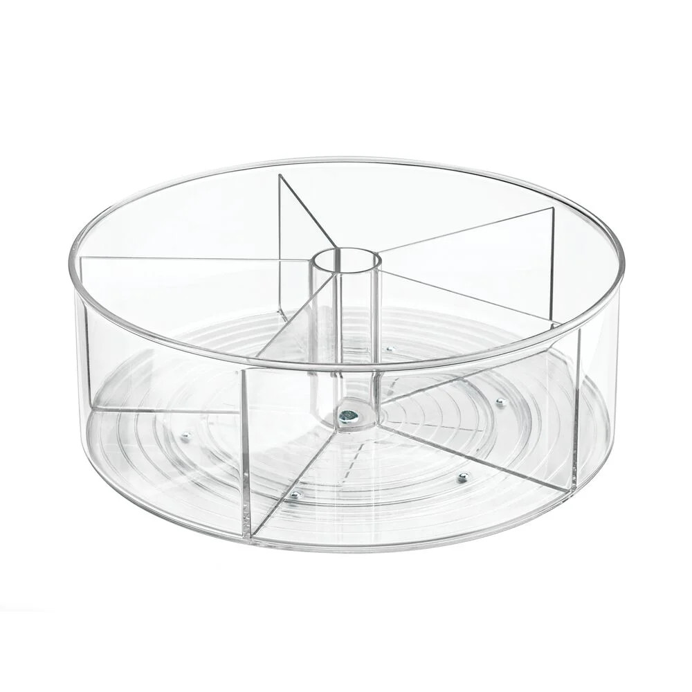 iDesign, Lazy Susan Clear Plastic Divided Turntable | Walmart (US)