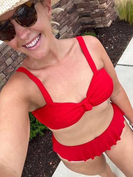 Amazon swim suit / pool outfit. I’m wearing a large  

#LTKSwim #LTKMidsize #LTKSeasonal