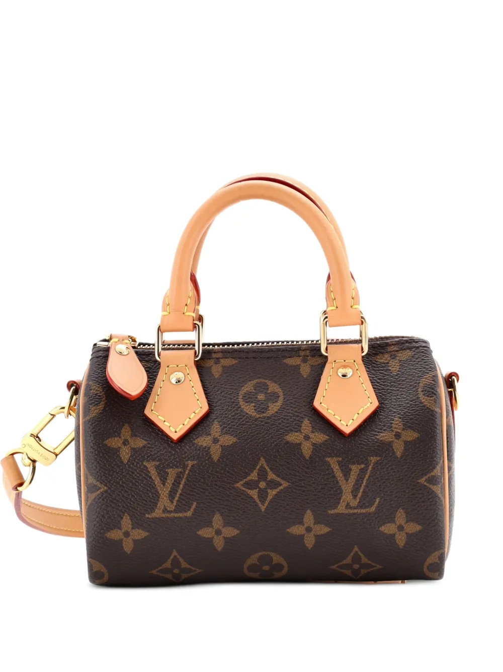Louis Vuitton Pre-Owned Speedy Bandouliere NM Bag Monogram Canvas Nano crossbody bag - Brown | Farfetch Global