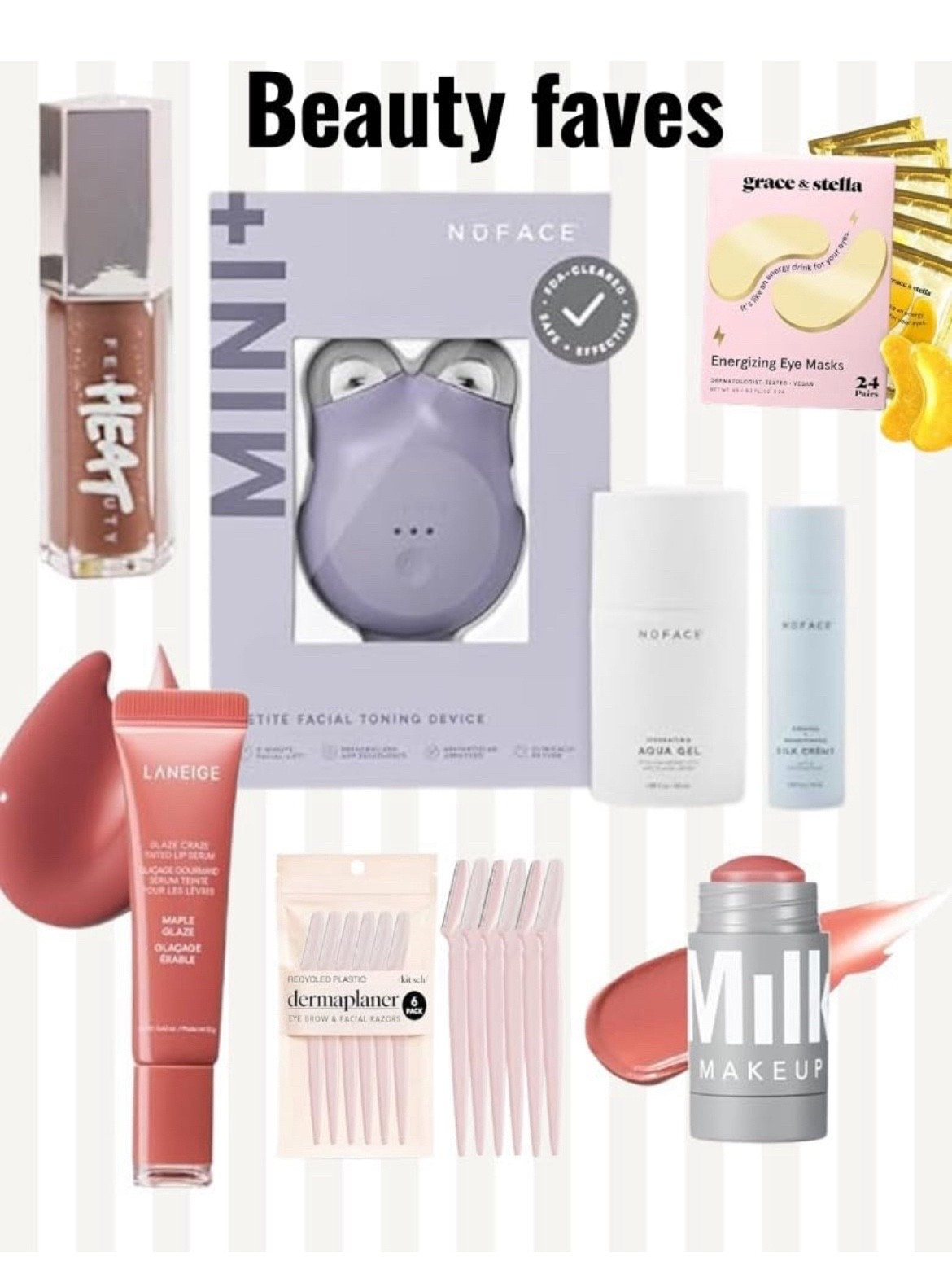 Beauty favorites lately - by me & by the Internet!  Have you tried Nuface yet?! It is a great tool for the face - easy to do at home. Self care is so important 🫶

#LTKBeauty #LTKOver40