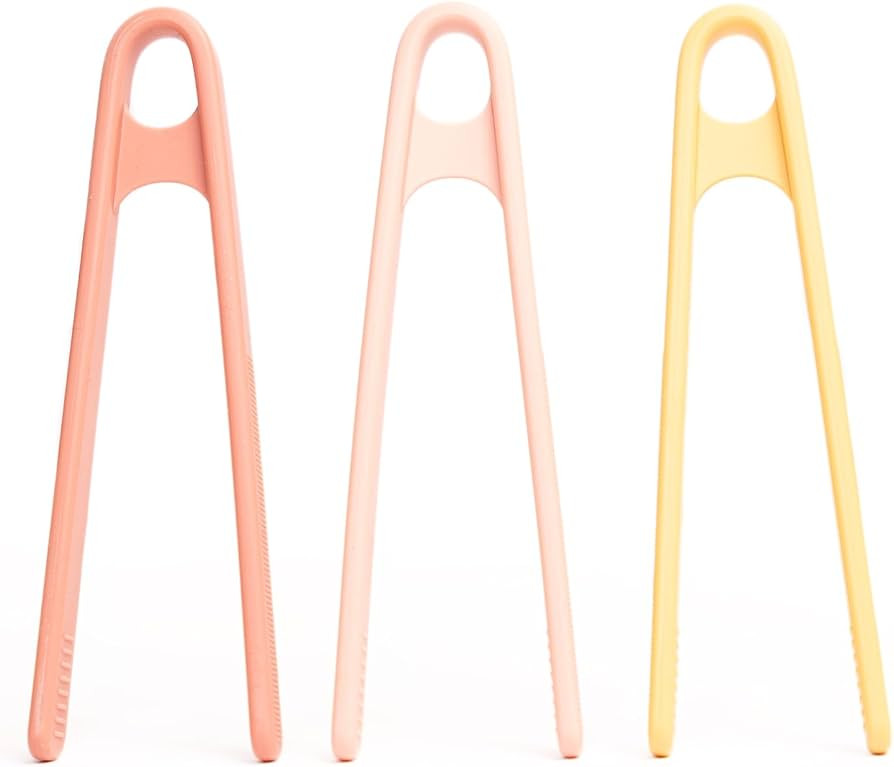 Inspire My Play 3 x Coral Silicone Mini Tongs for Kids - Kids Tweezers for Fine Motor - Small Tod... | Amazon (US)