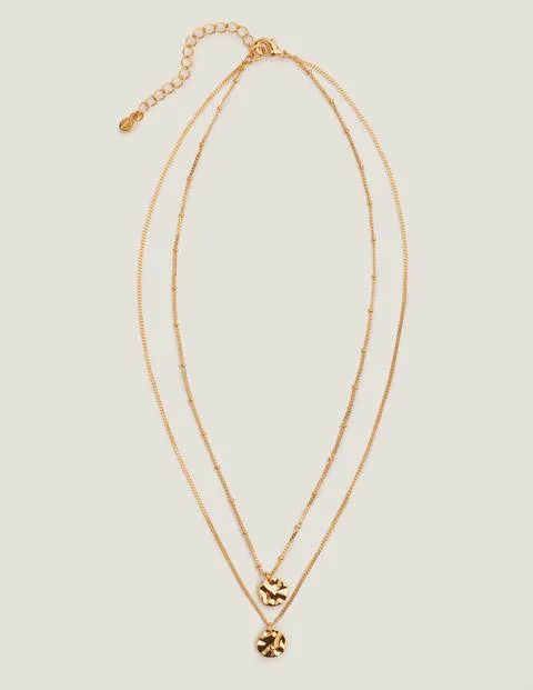 Delicate Layered Necklace Gold Women Boden | Boden (US)