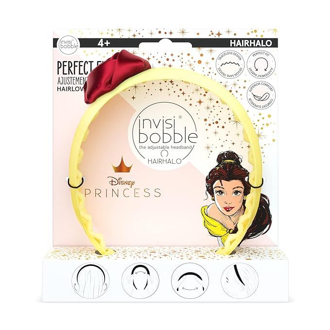 invisibobble HairHalo The Adjustable Headband – Disney Princess Belle - Hairbands Made for Ever... | Amazon (US)