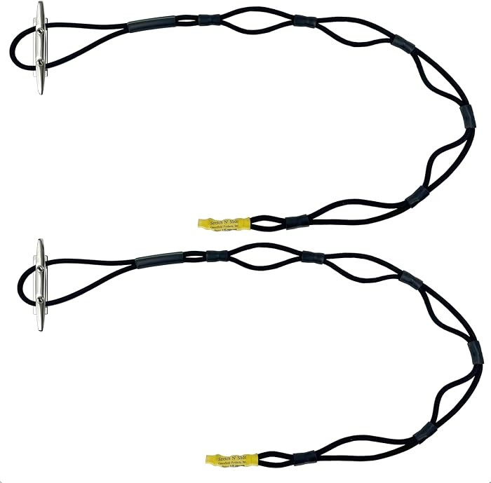 Stretch 'n Slide Bungee Dock Lines, 2 Pack, Stretches to 7ft with Adjustable Loops, Ideal for Doc... | Amazon (US)