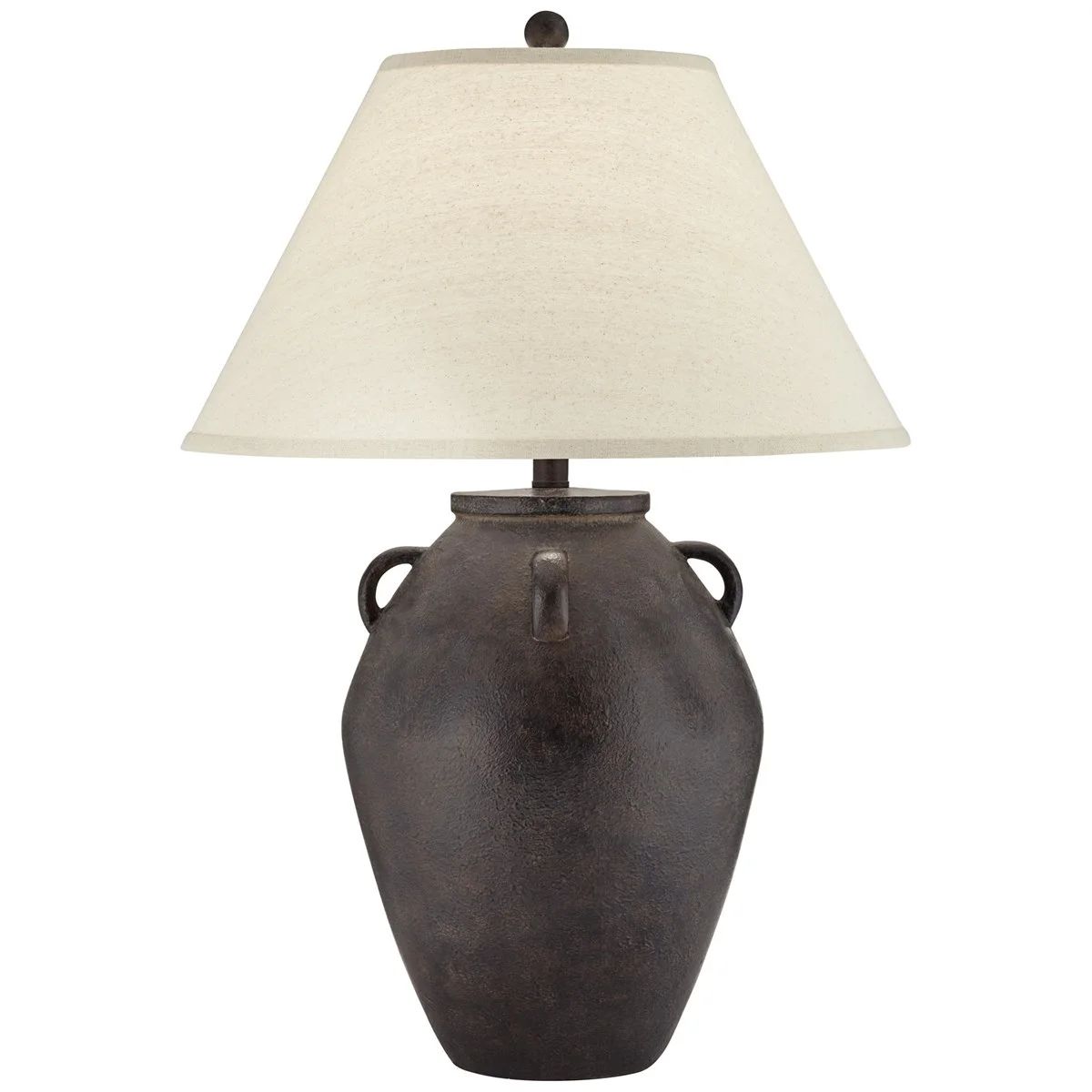 Pacific Coast Ria Table Lamp - Poly Black Terracotta Jar - Black Terracota - 318H1 | Walmart (US)