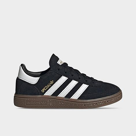 adidas Little Kids Originals Handball Spezial Casual Shoes in Black/White/Gum Size: 12.0 | JD Sports (US)