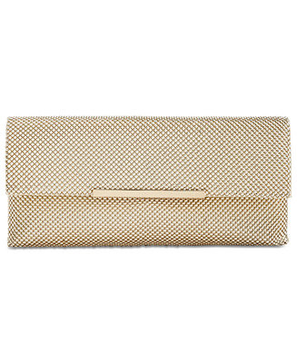 Hether Shiny Mesh Clutch | Macy's