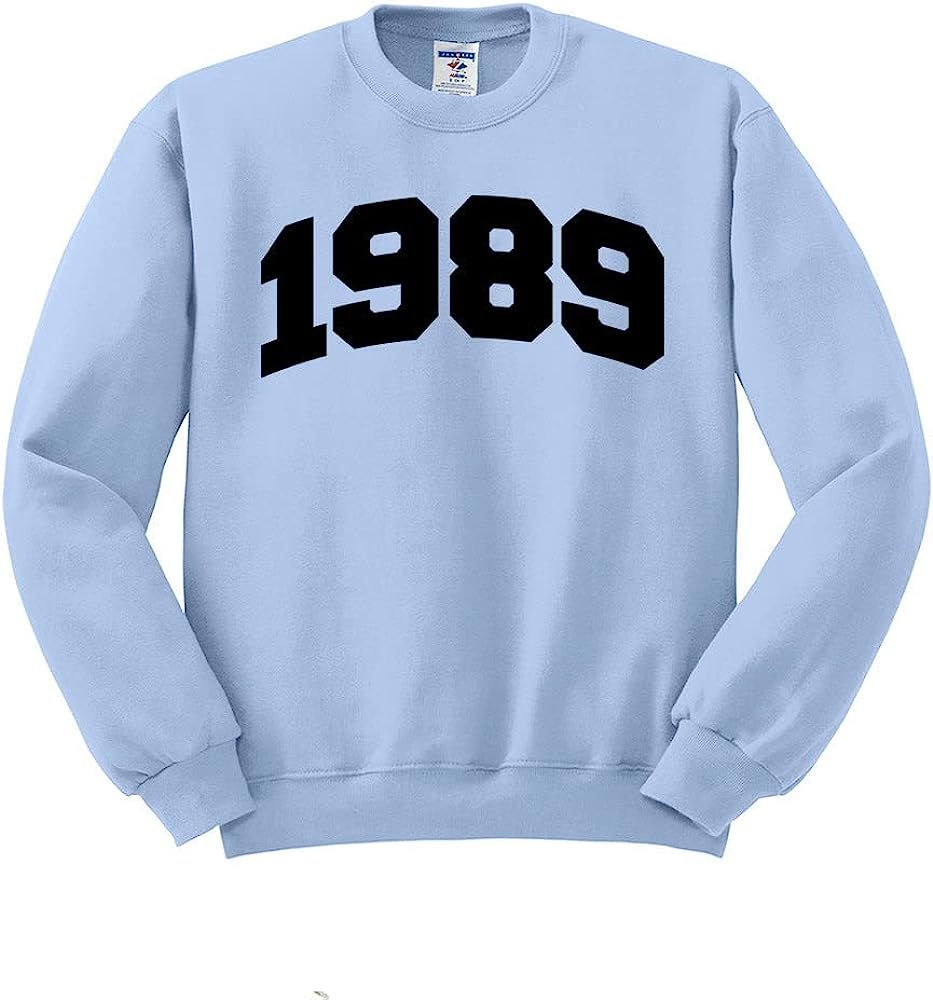 TeesAndTankYou College Style 1989 Sweatshirt Unisex | Amazon (US)