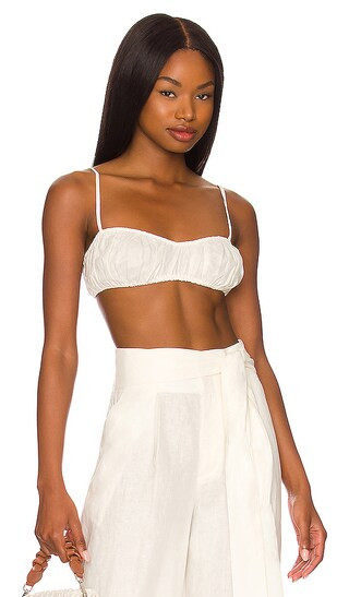 Comilly Bralette Top in White | Revolve Clothing (Global)