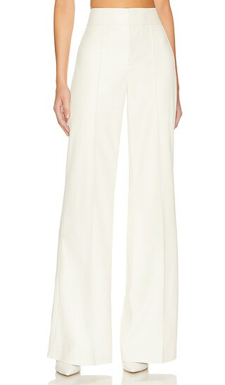 Dylan Faux Leather Pant in Ecru | Revolve Clothing (Global)